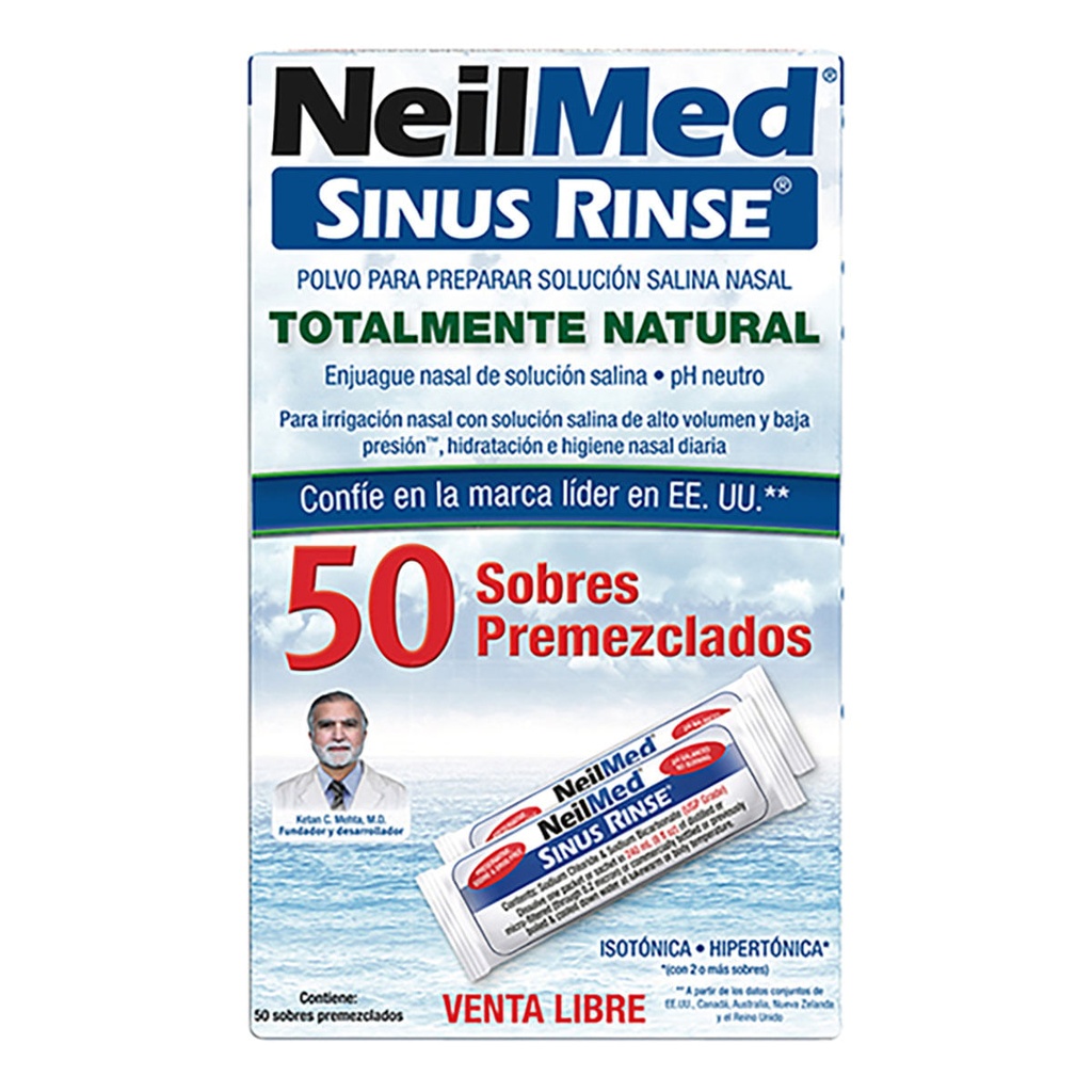 Sinus Rinse Neil Med Refill Caja Con 50 Sobres Premezclados | Dicomed